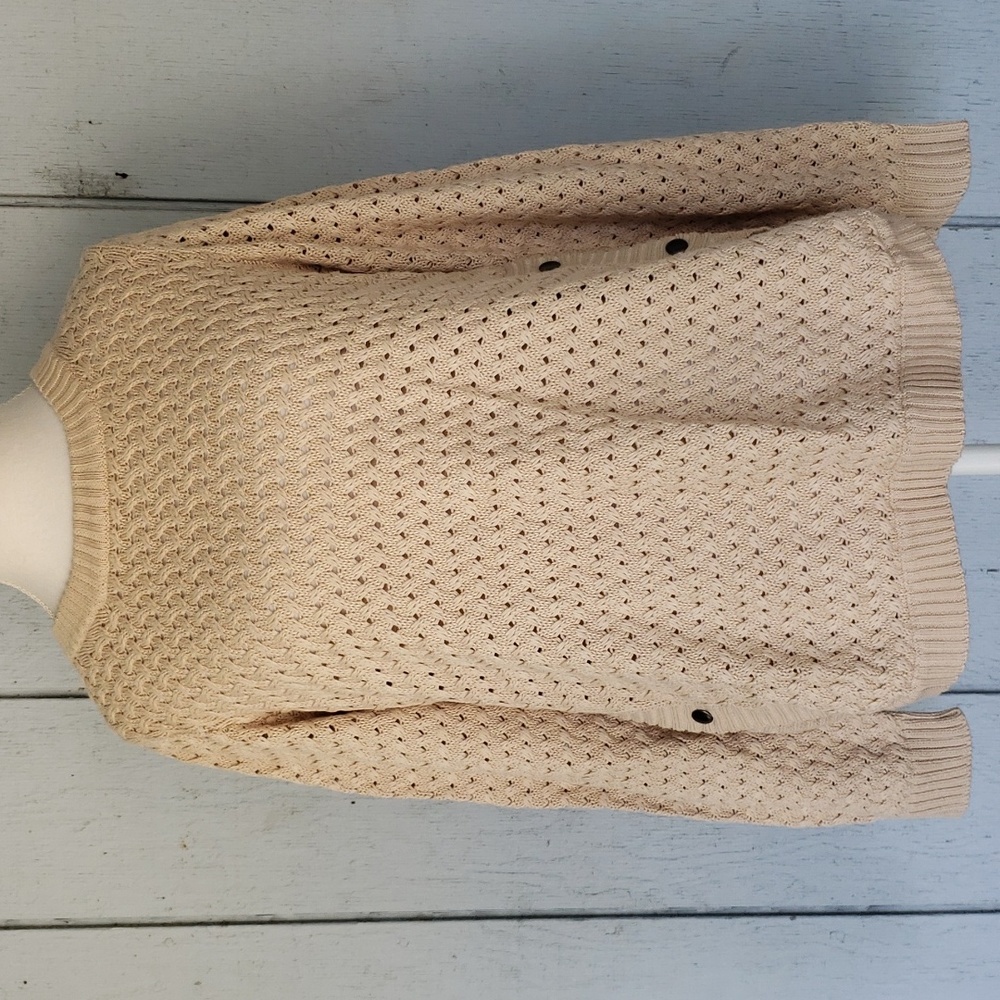 Venus Sweater Snap Buttons Sweater Tan Knitted Sweater Brown Sweater Side Slit